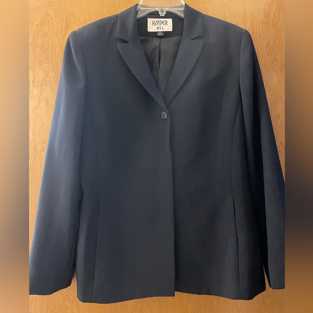 Kasper A.S.L Blue Women’s Blazer sz 12